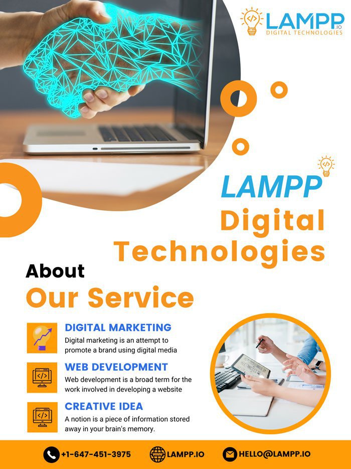 Advanced web design and SEO services by LAMPP Digital Technologies, showcasing a blend of creativity and technological expertise for business growth in Toronto